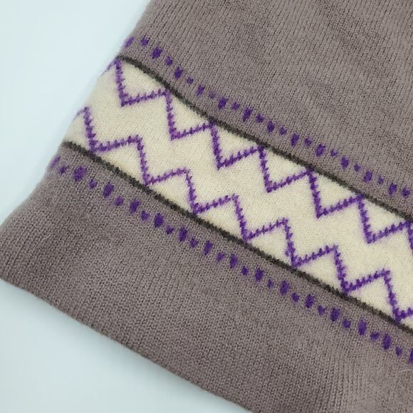 Vintage Craig Craely 100% wool Printed Infinity Scarf - Picture 3 of 7